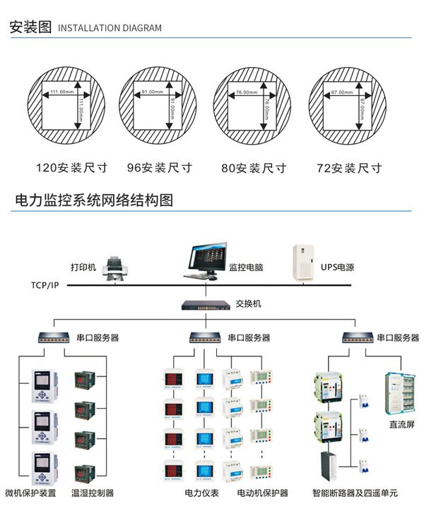 三相液晶多功能表